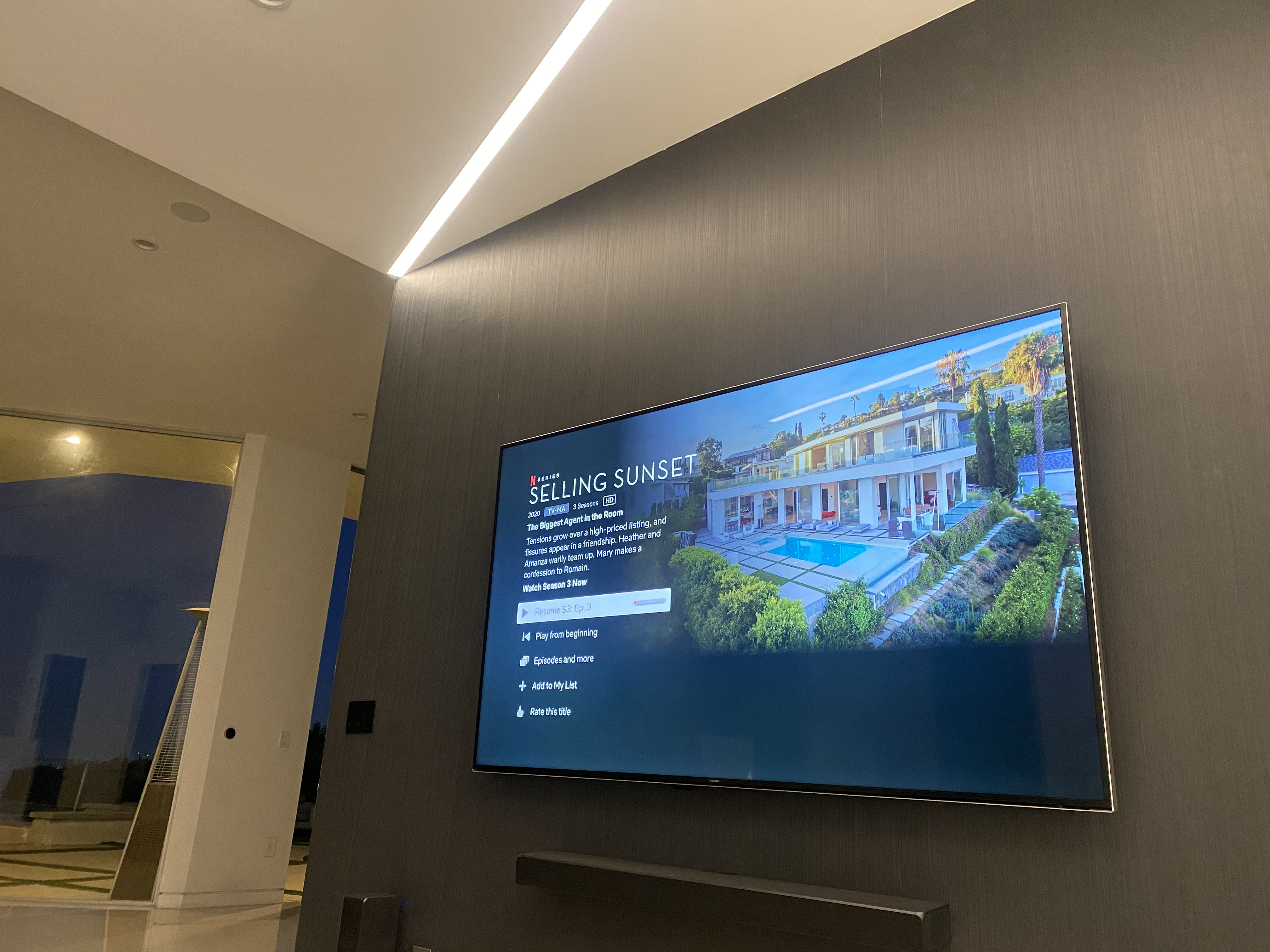 The Mount Olympus residence featured on Netflix's Selling Sunset